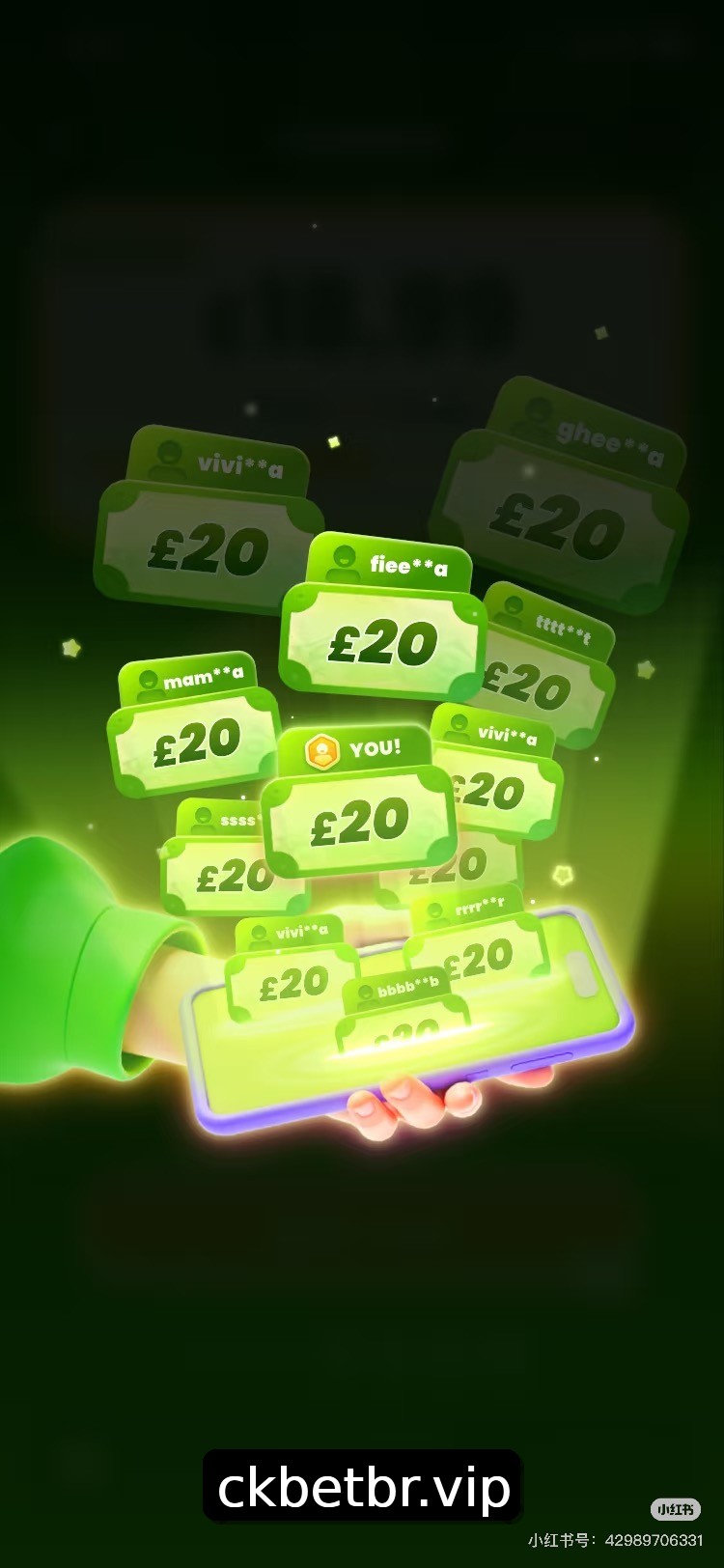 Interface do App ckbet